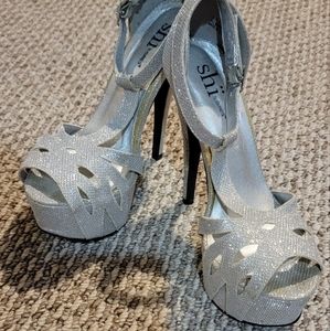 Silver heels